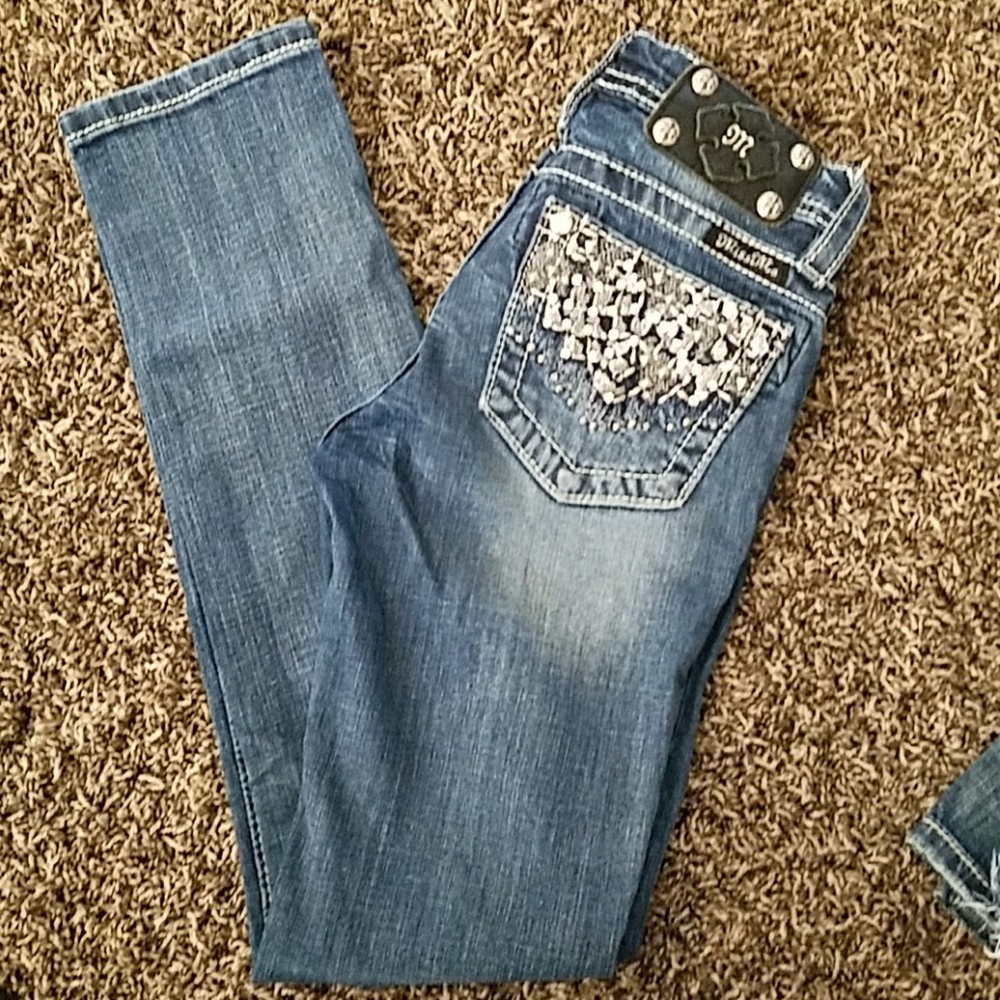 Girls size 10 miss me jeans .